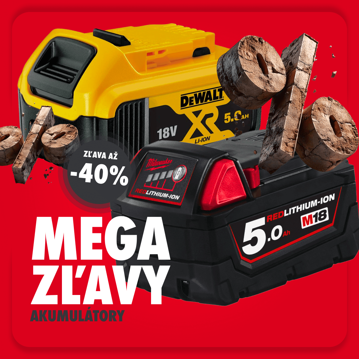 Mega zľavy na akumulátory